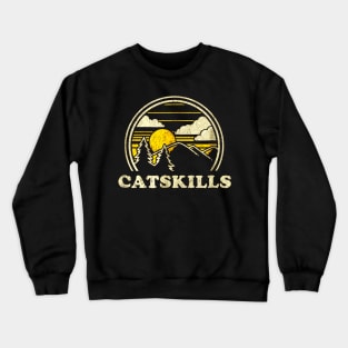 Catskills New York NY Shirt Vintage Hiking Mountains Crewneck Sweatshirt